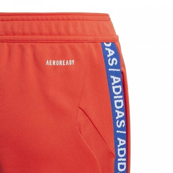 Boys Adidas sweatpants Med. Red with blue & white logo stripe - Picture 10 of 10